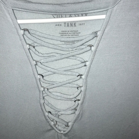 Greyish blue American Eagle top - Picture 2 of 2